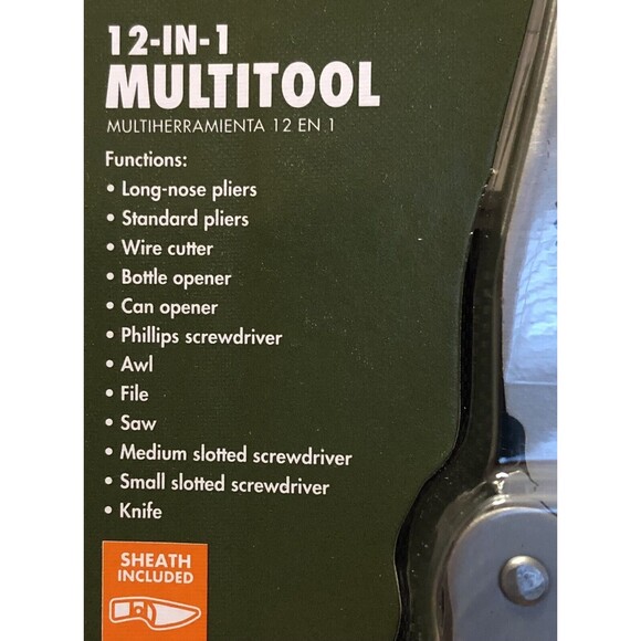 Ozark Trail 12 in 1 Multitool 2pc Knife Key Stainless Steel 18 Function Tool Set - Picture 4 of 4